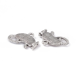 合金のチベット風チャーム  アルマジロのチャーム  アンティークシルバー  19.5x13x2.8mm  穴：1.5mm  約150個/袋&nbsp;TIBEP-F076-01AS