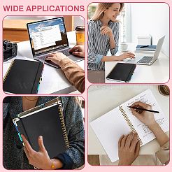 Plastic & Paper Spiral Notebook&nbsp;AJEW-WH0410-362A