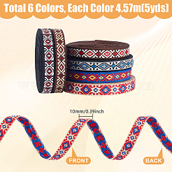 Ethnic Style Embroidery Polyester Ribbons&nbsp;OCOR-GA0002-38