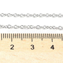 Tarnish Resistant 304 Stainless Steel Cable Chain Necklaces&nbsp;STAS-O037-120P