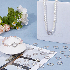 60Pcs Alloy Crystal Rhinestone Connector Charms&nbsp;FIND-HS0002-58P