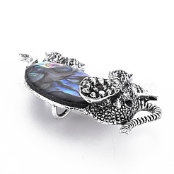 Elephant Alloy Rhinestone Brooch&nbsp;PALLOY-N166-001-A01-RS