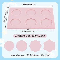 2Pcs 2 Colors Wax Particles Silicone Fixator&nbsp;DIY-NB0010-22B