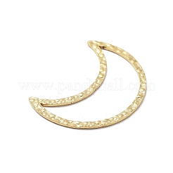 304ステンレススチールテクスチャリンクリング  18KGP本金メッキ  ムーン  30x25x1mm  内径：26x5mm&nbsp;STAS-Z091-07G-01