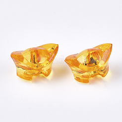 透明なアクリルパーツ  インゴット  ミックスカラー  15x26x17mm  穴：2mm  約175個/500g&nbsp;TACR-S133-043