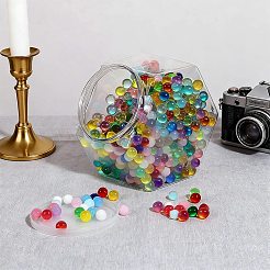 白い蓋が付いた六角形のプラスチック製スクリュートップビーズジャー  透明  13x7.8x12cm  内径：7.3のCM  容量：850ml（28.75fl.oz）&nbsp;CON-WH20029-001B