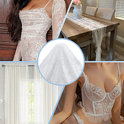 Nylon Lace Fabric&nbsp;DIY-WH0504-864B