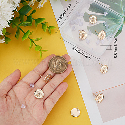 蜂の真鍮スタッドピアス金具10個  垂直ループ、304ステンレススチール丸カン20個、プラスチックイヤーナット20個付き  18KGP本金メッキ  13~13.5x13.5mm  穴：2mm  ピン：0.8 M&nbsp;DIY-BBC0001-35