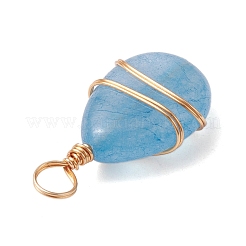 Natural Mixed Stone Copper Wire Wrapped Pendants&nbsp;PALLOY-JF02607