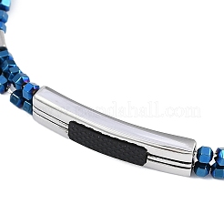 Synthetic Non-magnetic Hematite Beaded Bracelets&nbsp;BJEW-S156-05P-A