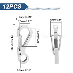 201 Stianless Steel Kecychain Clasps&nbsp;STAS-UN0039-76P