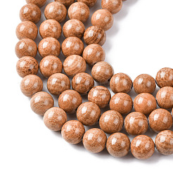 Natural Tigerskin Jasper Beads Strands&nbsp;G-H343-D09-12mm
