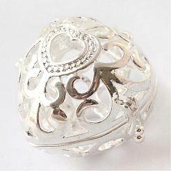 Rack Plating Brass Cage Pendants&nbsp;KK-S751-070S