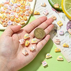 60Pcs 12 Styles Cartoon Opaque Resin Cabochons&nbsp;CRES-CJ0001-63