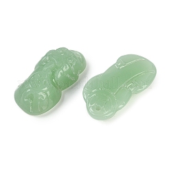 Spray Painted Imitation Jade Glass Beads&nbsp;GLAA-Z007-01H
