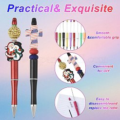 9Pcs ABS Plastic Ball-Point Pen&nbsp;AJEW-FS0001-43C