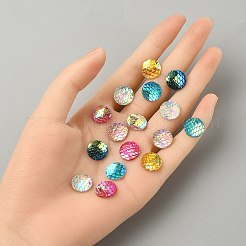 30Pcs 6 Colors Resin Cabochons&nbsp;CRES-YW0001-25