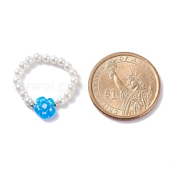 Shell Pearl Stretch Finger Ring&nbsp;RJEW-TA00019