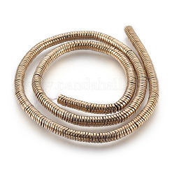 Electroplated Non-magnetic Synthetic Hematite Bead Strand&nbsp;G-E498-01D