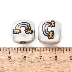 Plating Acrylic European Beads&nbsp;AC-CBA655C-11
