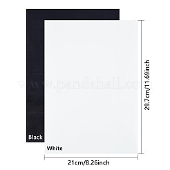 A4マットビニール転写フィルム  Tシャツの衣類のための  ミックスカラー  29.7x21x0.02cm  2色  5シート/カラー  10シート/セット&nbsp;DIY-BC0010-73