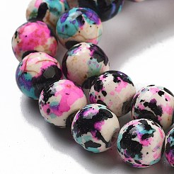 Synthetic Turquoise Dyed Beads Strands&nbsp;G-E594-24S