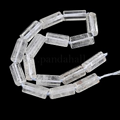 天然石クオーツクリスタルビーズ連売り  水晶  多面カット  コラム  22~23x11~11.5x10~10.5mm  穴：1.2mm  約16個/連  16.02~16.10''（40.7~40.9センチメートル）&nbsp;GG-CBA086A-03A-06