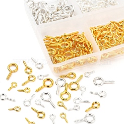 400Pcs Iron Screw Eye Pin Peg Bails&nbsp;IFIN-YW0001-26