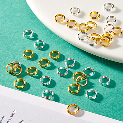 600Pcs 2 Colors Brass Split Rings&nbsp;KK-SP0001-82C