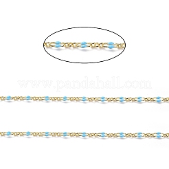 Enamel Oval Link Chains&nbsp;CHC-K014-10G-03