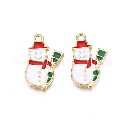 Rack Plating Alloy Enamel Pendants&nbsp;ENAM-N055-133