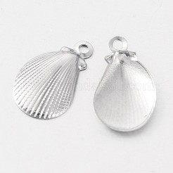Shell 316 Surgical Stainless Steel Filigree Charms&nbsp;X-STAS-M258-13