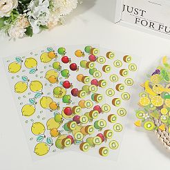 8個 8スタイル PVCプラスチック 防水装飾ステッカーラベル  混合図形  250x120x0.2mm  1個/スタイル&nbsp;DIY-SP0004-93C