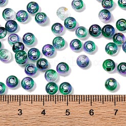 3/0 Baking Paint Transparent Colours Glass Round Beads&nbsp;SEED-L011-13A-07