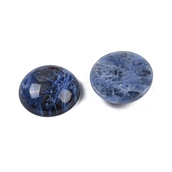 天然ソーダライトのカボション  半円  18x6~8mm&nbsp;G-T020-18mm-33