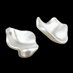 アブシミテーションパールペンダント  ツイスト  ツイスト  16x15x5mm  穴：1.4mm&nbsp;X-OACR-K001-25