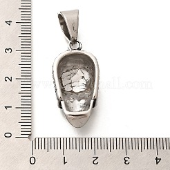 304ステンレスペンダント  スカルチャーム  アンティークシルバー  30.5x15x9mm  穴：10.5x7mm&nbsp;STAS-Z110-48A-AS