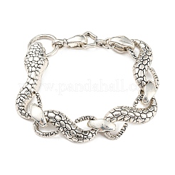 Bohemia Style Alloy Snake Link Chain Bracelets for Women&nbsp;BJEW-H327-01AS