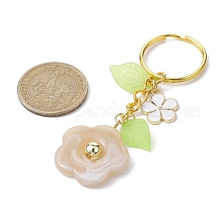 Flower Acrylic Imitation Gemstone Pendant Keychain&nbsp;KEYC-JKC00692