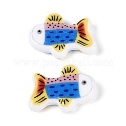 Printed Opaque Resin Beads&nbsp;RESI-N043-23B
