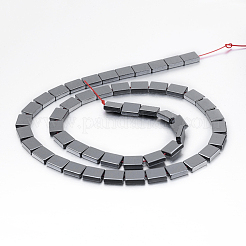 Non-magnetic Synthetic Hematite Beads Strands&nbsp;G-P341-45-6x8mm