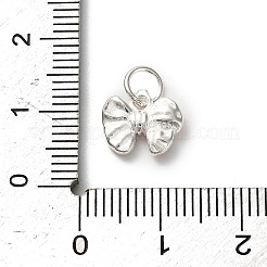 925 Sterling Silver Pearl Pink Enamel Charms&nbsp;STER-C014-01A-S