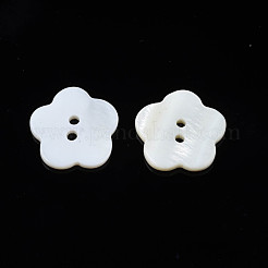Natural Freshwater Shell Buttons&nbsp;SHEL-N026-181