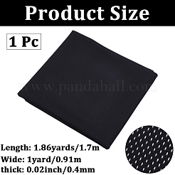 1ヤードのポリエステルメッシュ生地  DIYソファアクセサリー  ブラック  1700x0.4mm&nbsp;DIY-CY0002-49A