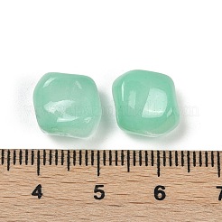 透明ガラスビーズ  ナゲット  焼き付け塗料  ミックスカラー  10.5x12x8mm  穴：1mm&nbsp;DGLA-E004-08A