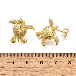 Brass Stud Earrings&nbsp;EJEW-B118-01G