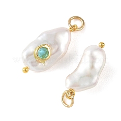 Natural Baroque Keshi Pearl Pendants&nbsp;PALLOY-JF05929