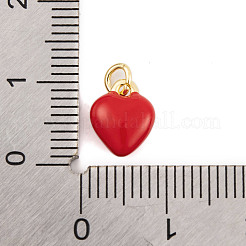 Rack Plating Brass Enamel Pendants&nbsp;KK-P269-10G-01