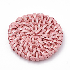 Handmade Spray Painted Reed Cane/Rattan Woven Beads&nbsp;LS-WOVE-N007-02D