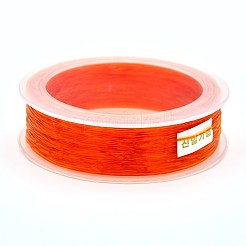 韓国製弾性水晶の線  ストレッチブレスレットストリング  ラウンドビーズコード  ゴールド  0.8mm  約38.27ヤード（35m）/ロール&nbsp;EW-L003-0.8mm-05